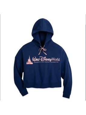Walt Disney World 50th Anniversary cropped pullover hoodie S